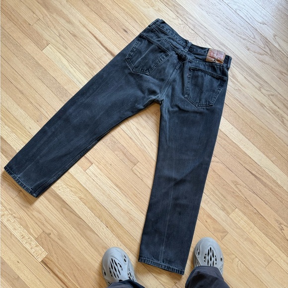 Vintage 90s Levi's 501 Ash Gray Denim Jeans - Picture 1 of 9